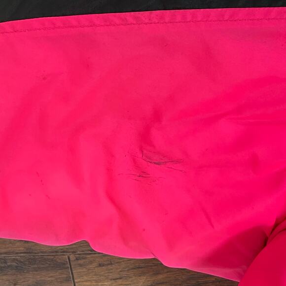 VTG Columbia Colorblock Puffer Jacket Mens Large Neon Pink Black Retro Throwback - Picture 12 of 12